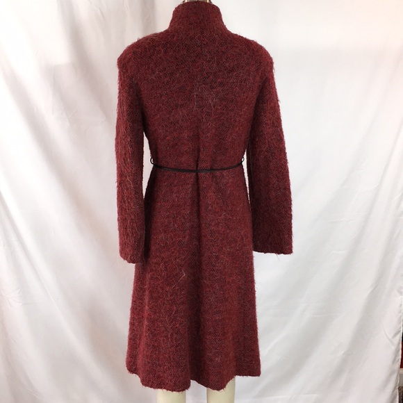 John Caruana Red Mohair blend EUC badazz  Stylists Coat - Picture 4 of 10
